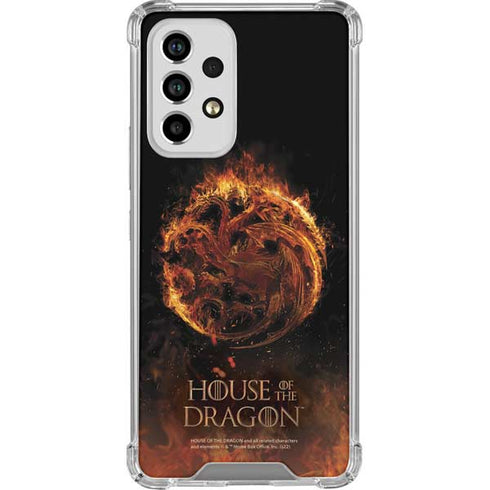 HBO House of the Dragon Flaming Tararyen Sigil Galaxy A53 5G Clear Case