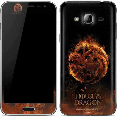 HBO House of the Dragon Flaming Tararyen Sigil Galaxy J3 Skin