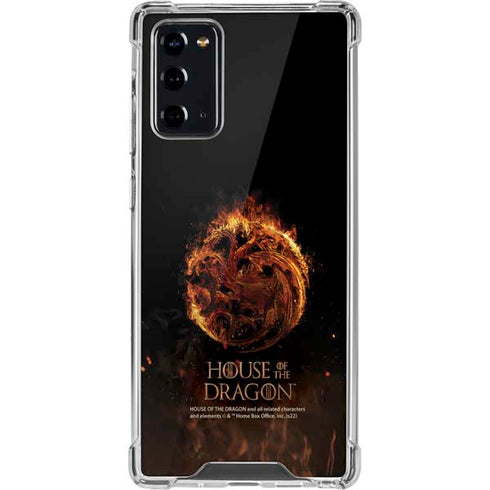 HBO House of the Dragon Flaming Tararyen Sigil Galaxy Note20 5G Clear Case