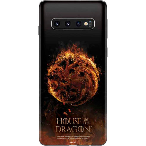 HBO House of the Dragon Flaming Tararyen Sigil Galaxy S10 Skin