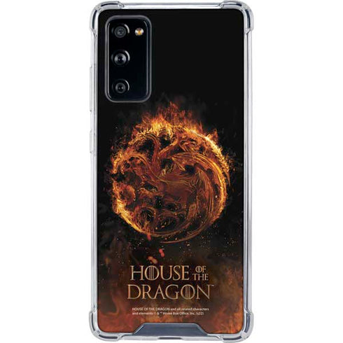 HBO House of the Dragon Flaming Tararyen Sigil Galaxy S20 FE Clear Case