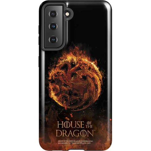 HBO House of the Dragon Flaming Tararyen Sigil Galaxy S21 5G Pro Case