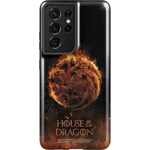 HBO House of the Dragon Flaming Tararyen Sigil Galaxy S21 Ultra 5G Pro Case