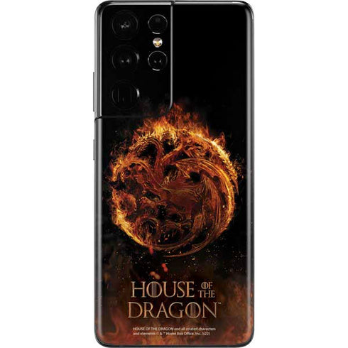 HBO House of the Dragon Flaming Tararyen Sigil Galaxy S21 Ultra 5G Skin