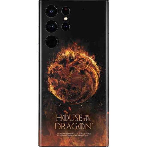 HBO House of the Dragon Flaming Tararyen Sigil Galaxy S22 Ultra Skin