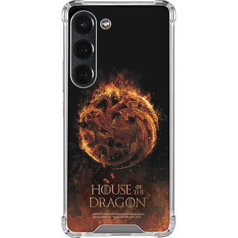 HBO House of the Dragon Flaming Tararyen Sigil Galaxy S23 Clear Case