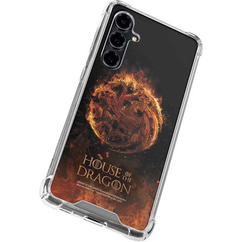 HBO House of the Dragon Flaming Tararyen Sigil Galaxy S23 FE Clear Case