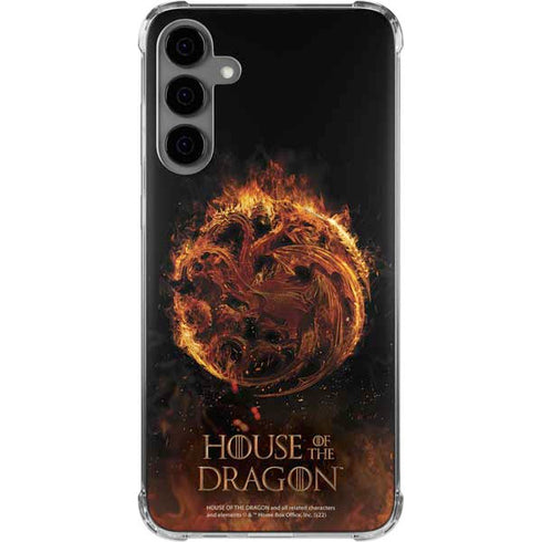 HBO House of the Dragon Flaming Tararyen Sigil Galaxy S24 Plus Clear Case