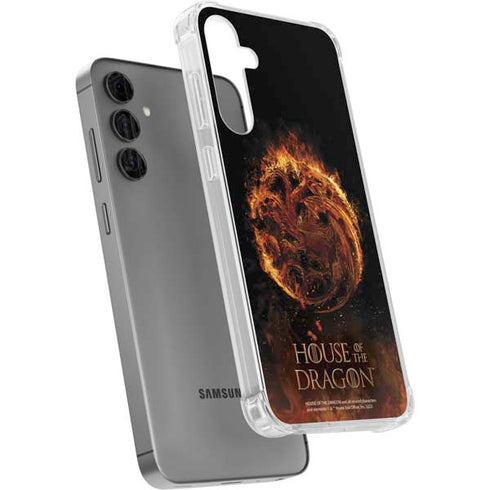 HBO House of the Dragon Flaming Tararyen Sigil Galaxy S24 Plus Clear Case