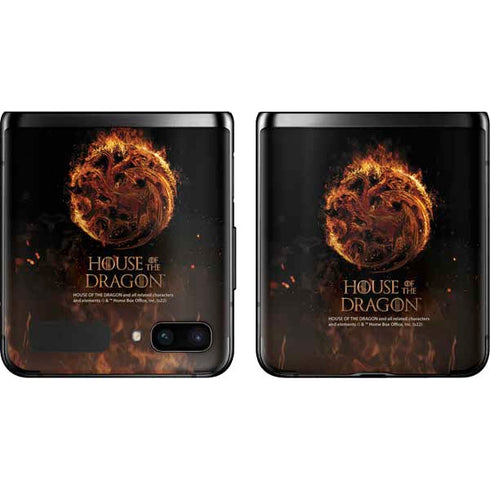 HBO House of the Dragon Flaming Tararyen Sigil Galaxy Z Flip Skin
