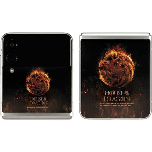 HBO House of the Dragon Flaming Tararyen Sigil Galaxy Z Flip3 5G Skin