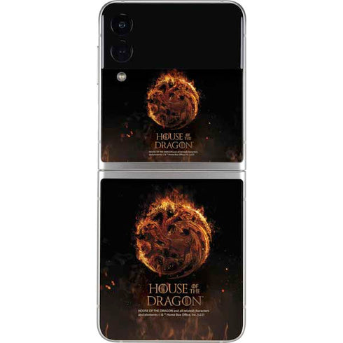 HBO House of the Dragon Flaming Tararyen Sigil Galaxy Z Flip3 5G Skin