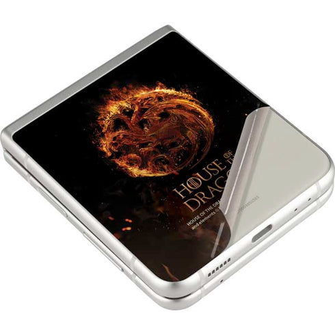 HBO House of the Dragon Flaming Tararyen Sigil Galaxy Z Flip3 5G Skin