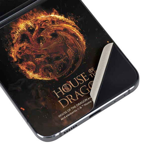 HBO House of the Dragon Flaming Tararyen Sigil Galaxy Z Flip5 5G Skin