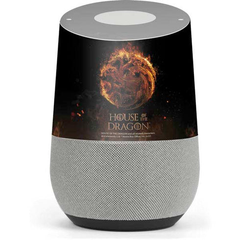 HBO House of the Dragon Flaming Tararyen Sigil Google Home Skin