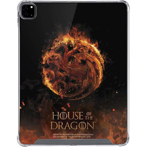 HBO House of the Dragon Flaming Tararyen Sigil iPad Pro 12.9in (2020) Clear Case
