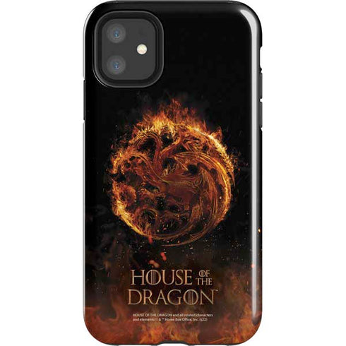 HBO House of the Dragon Flaming Tararyen Sigil iPhone 11 Impact Case