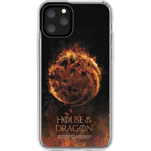 HBO House of the Dragon Flaming Tararyen Sigil iPhone 11 Pro Clear Case