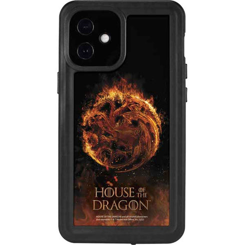 HBO House of the Dragon Flaming Tararyen Sigil iPhone 12 Mini Waterproof Case