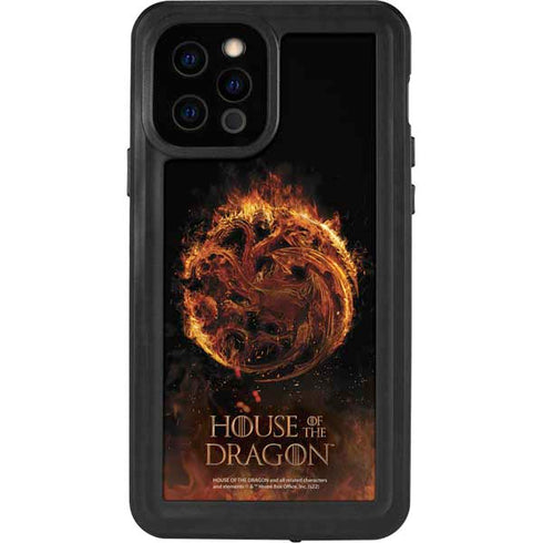 HBO House of the Dragon Flaming Tararyen Sigil iPhone 12 Pro Waterproof Case