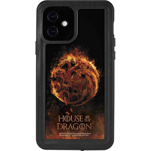 HBO House of the Dragon Flaming Tararyen Sigil iPhone 12 Waterproof Case