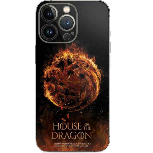 HBO House of the Dragon Flaming Tararyen Sigil iPhone 13 Pro Skin