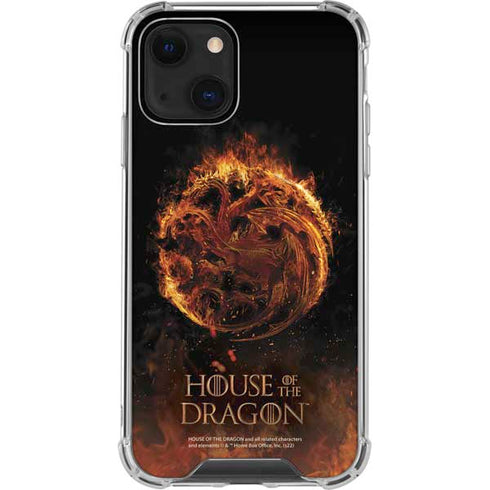 HBO House of the Dragon Flaming Tararyen Sigil iPhone 14 Clear Case