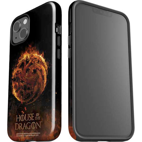 HBO House of the Dragon Flaming Tararyen Sigil iPhone 15 Plus Impact Case