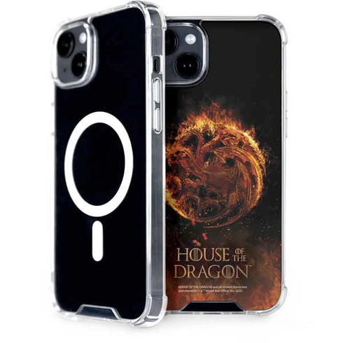 HBO House of the Dragon Flaming Tararyen Sigil iPhone 15 Plus MagSafe Case