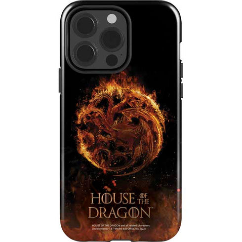 HBO House of the Dragon Flaming Tararyen Sigil iPhone 15 Pro Impact Case
