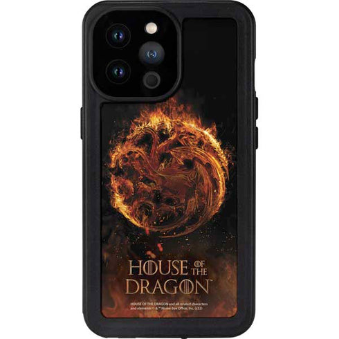 HBO House of the Dragon Flaming Tararyen Sigil iPhone 14 Pro Max Waterproof Case