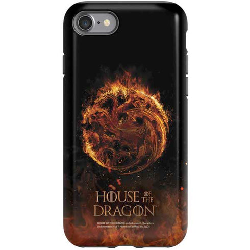 HBO House of the Dragon Flaming Tararyen Sigil iPhone SE (2nd & 3rd Gen) Pro Case