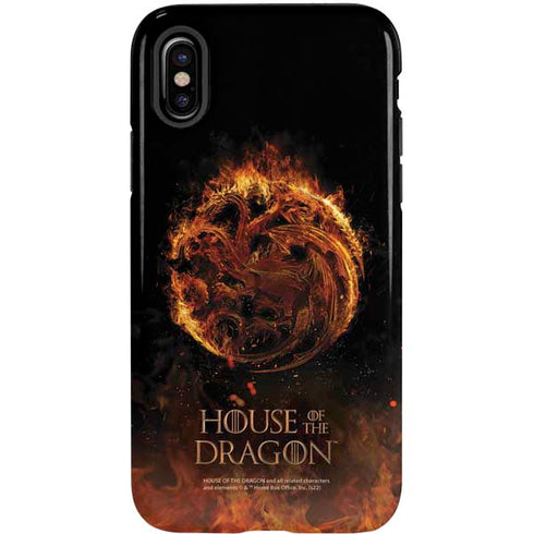 HBO House of the Dragon Flaming Tararyen Sigil iPhone X Pro Case