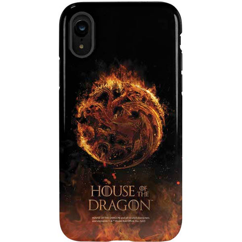 HBO House of the Dragon Flaming Tararyen Sigil iPhone XR Pro Case