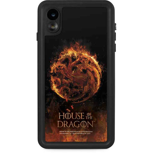 HBO House of the Dragon Flaming Tararyen Sigil iPhone XR Waterproof Case