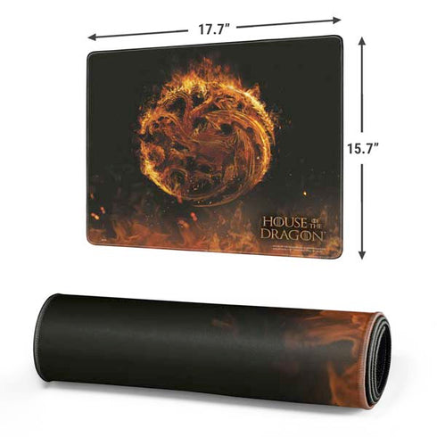 HBO House of the Dragon Flaming Tararyen Sigil Gaming Mouse Pad