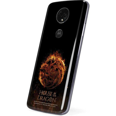 HBO House of the Dragon Flaming Tararyen Sigil Moto E5 Plus Skin