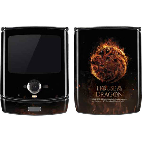 HBO House of the Dragon Flaming Tararyen Sigil Motorola RAZR Skin