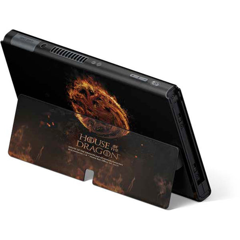 HBO House of the Dragon Flaming Tararyen Sigil Nintendo Switch OLED (2021) Skin
