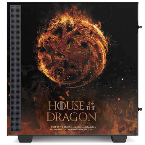 HBO House of the Dragon Flaming Tararyen Sigil NZXT H510 Compact ATX Mid-Tower Case Skin