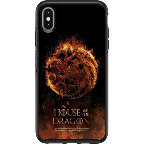 HBO House of the Dragon Flaming Tararyen Sigil Otterbox Symmetry iPhone Skin