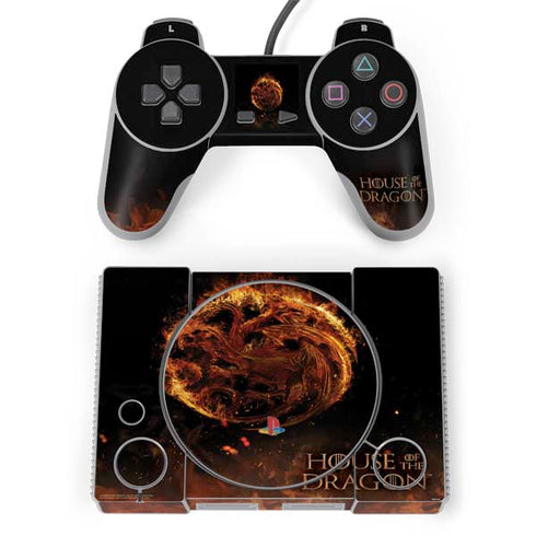 HBO House of the Dragon Flaming Tararyen Sigil PlayStation Classic Bundle Skin