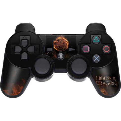 HBO House of the Dragon Flaming Tararyen Sigil PS3 Dual Shock wireless controller Skin