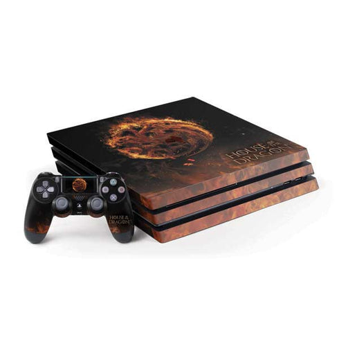 HBO House of the Dragon Flaming Tararyen Sigil PS4 Pro Bundle Skin