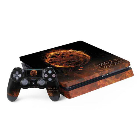 HBO House of the Dragon Flaming Tararyen Sigil PS4 Slim Bundle Skin