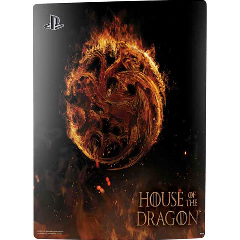 HBO House of the Dragon Flaming Tararyen Sigil PS5 Console Skin