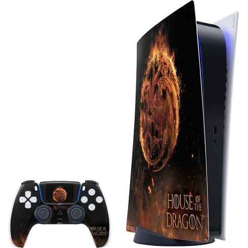 HBO House of the Dragon Flaming Tararyen Sigil PS5 Digital Edition Bundle Skin