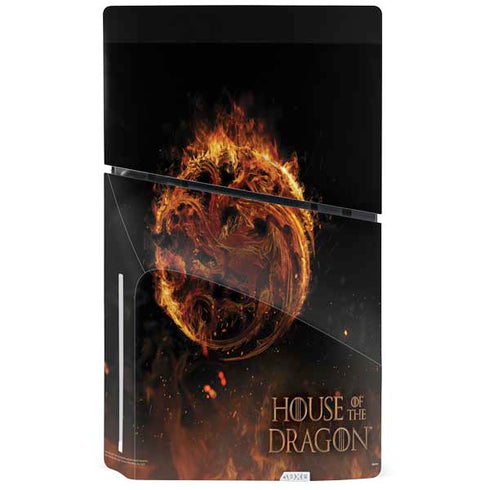 HBO House of the Dragon Flaming Tararyen Sigil PS5 Slim Disk Bundle Skin