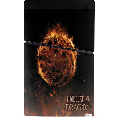 HBO House of the Dragon Flaming Tararyen Sigil PS5 Slim Digital Edition Bundle Skin