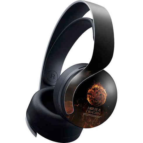 HBO House of the Dragon Flaming Tararyen Sigil PULSE 3D Wireless Headset for PS5 Skin